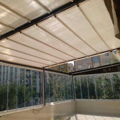 سازه سقف متحرک شیشه ای نشکن 5